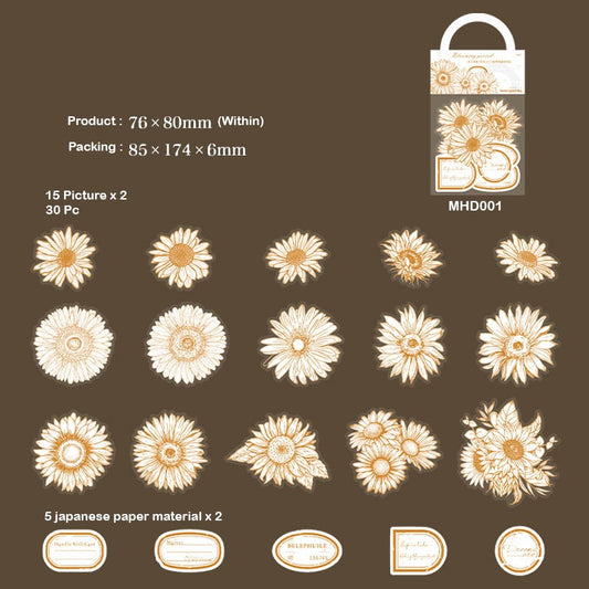 BLOOMING FLOWER Stickers – CPJ659