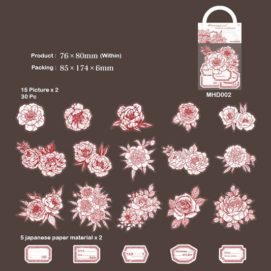 BLOOMING FLOWER Stickers – CPJ660