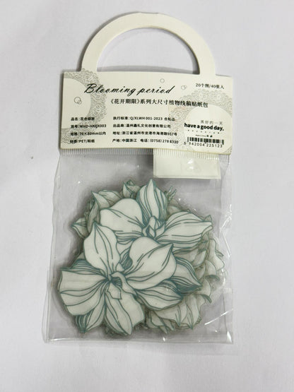 BLOOMING FLOWER Stickers – CPJ661