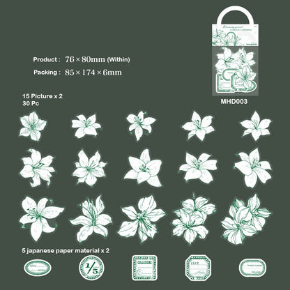 BLOOMING FLOWER Stickers – CPJ661