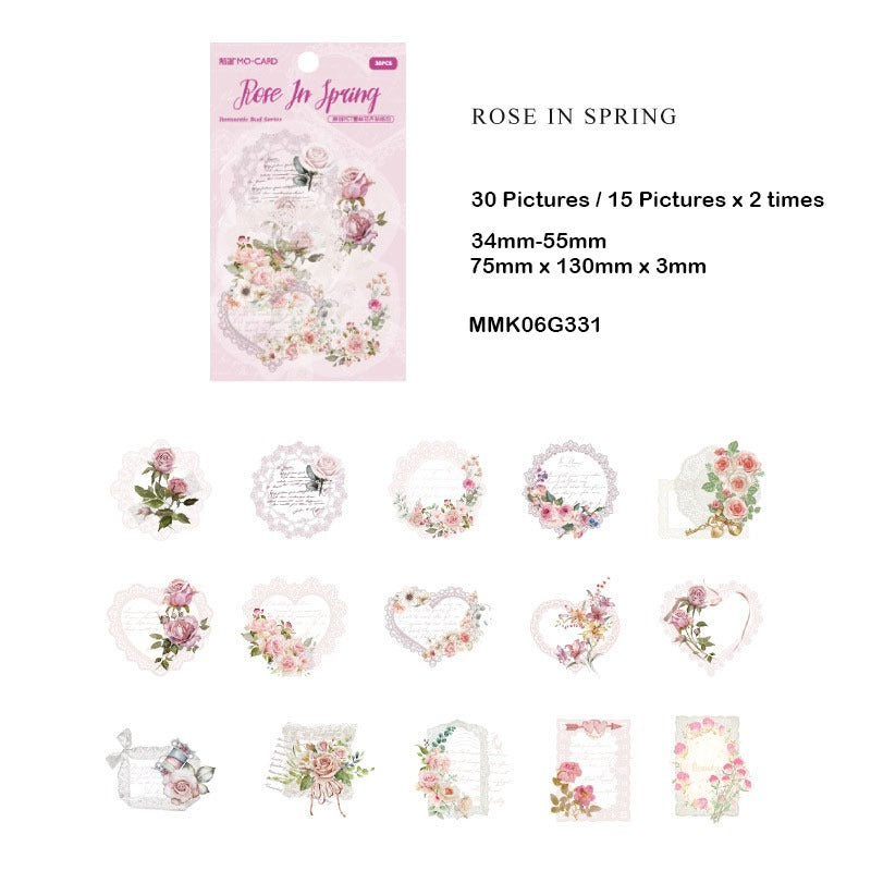 Retro Pet Flower Sticker – CPJ675