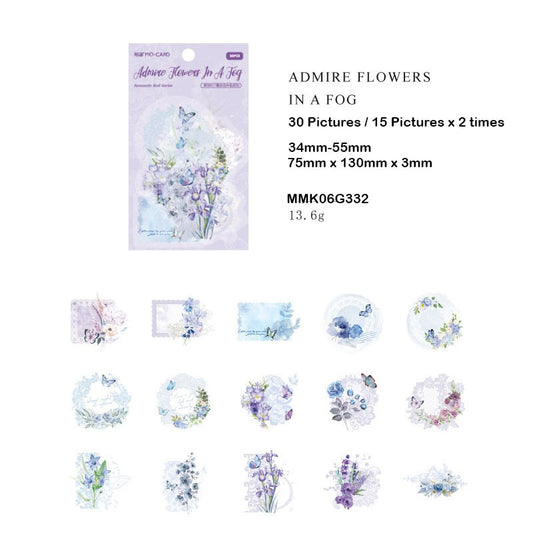 Retro Pet Flower Sticker – CPJ676