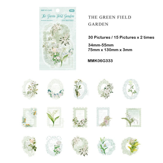 Retro Pet Flower Sticker – CPJ677