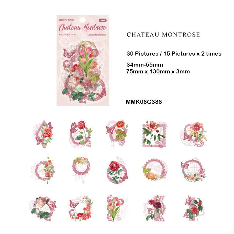 Retro Pet Flower Sticker – CPJ679