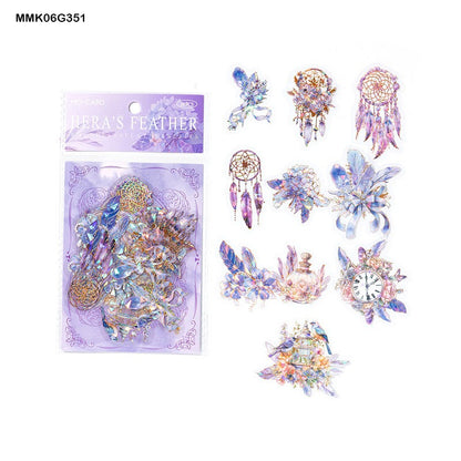 Feather Series Bronzing Sticker – CPJ682