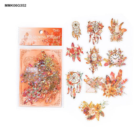 Feather Series Bronzing Sticker – CPJ683
