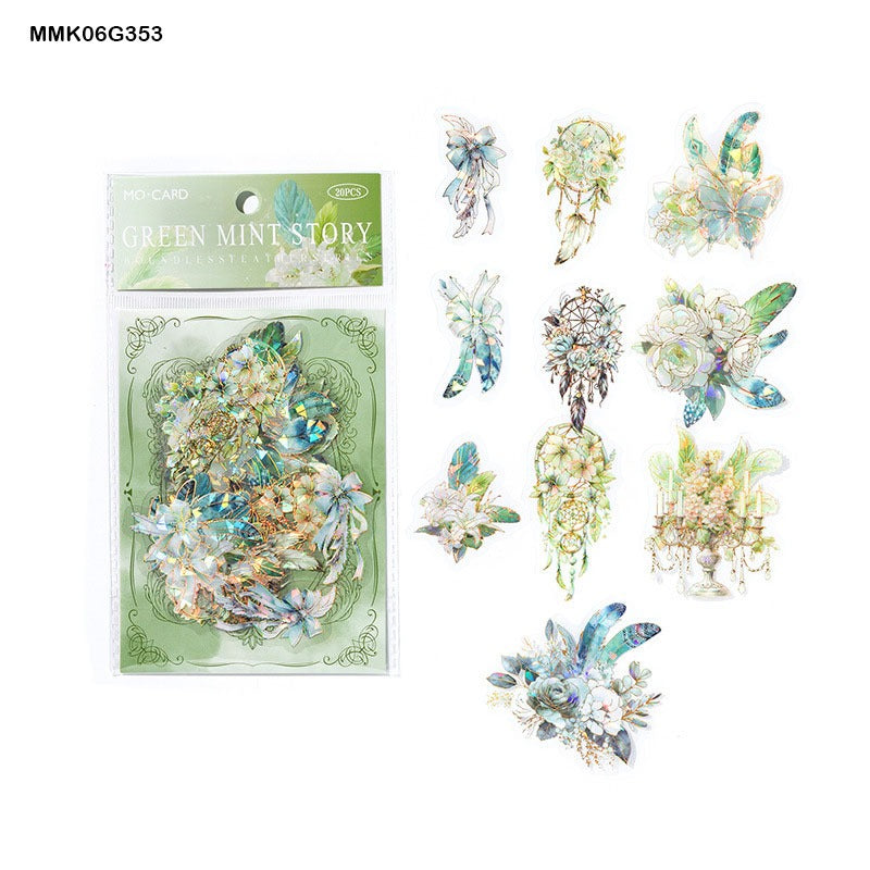 Feather Series Bronzing Sticker – CPJ684