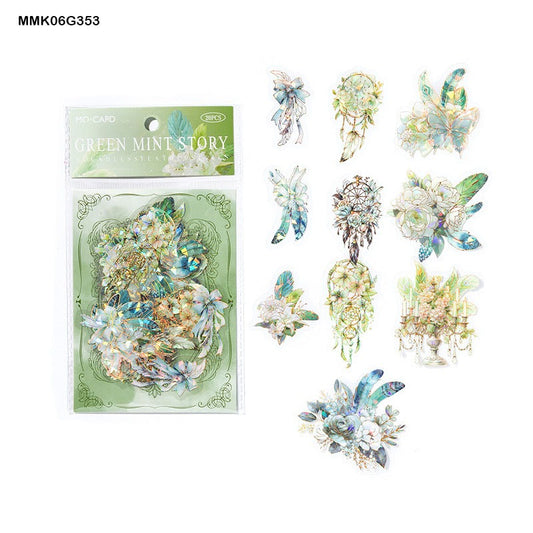 Feather Series Bronzing Sticker – CPJ684