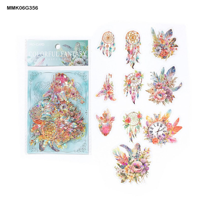 Feather Series Bronzing Sticker – CPJ687
