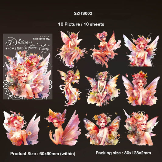 Flower Fairy Bronzing Sticker – CPJ689