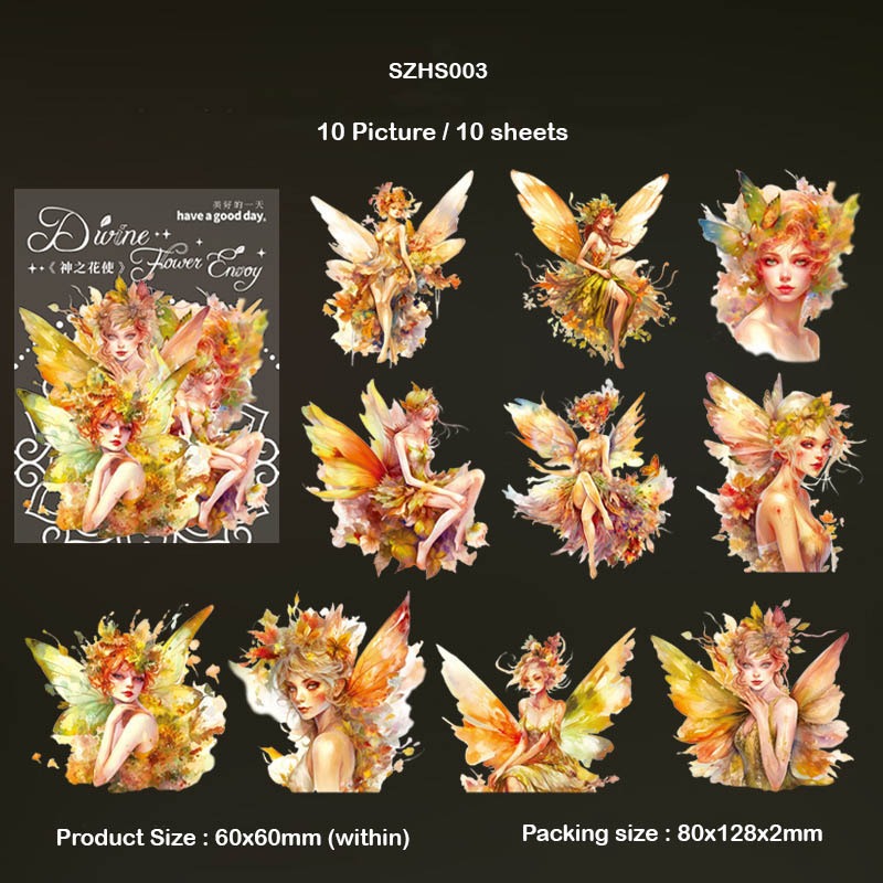 Flower Fairy Bronzing Sticker – CPJ690