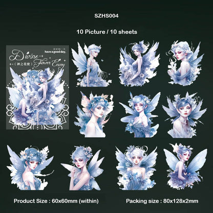 Flower Fairy Bronzing Sticker – CPJ691