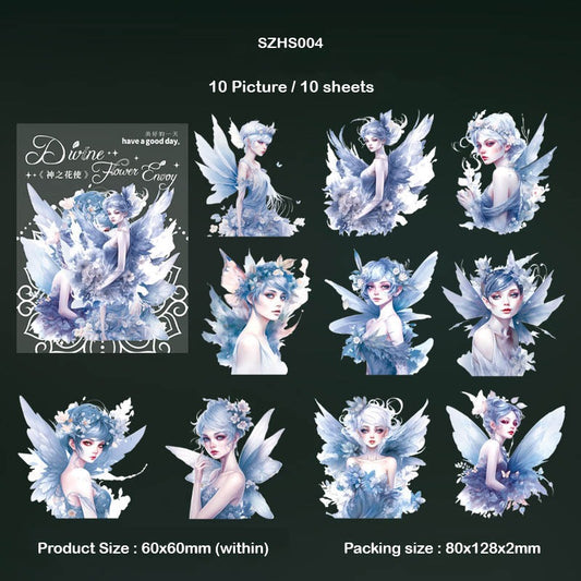 Flower Fairy Bronzing Sticker – CPJ691