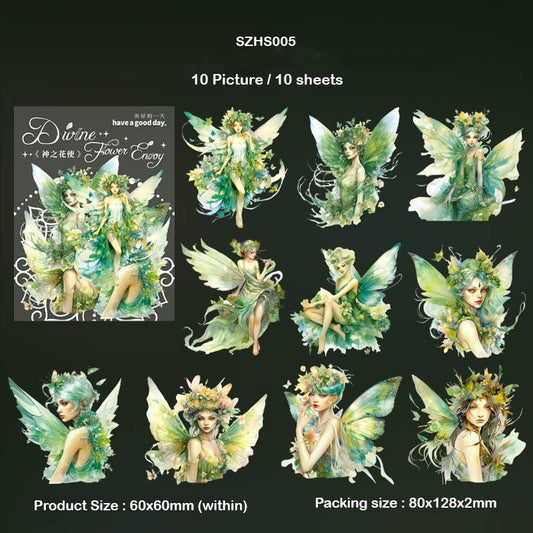 Flower Fairy Bronzing Sticker – CPJ692