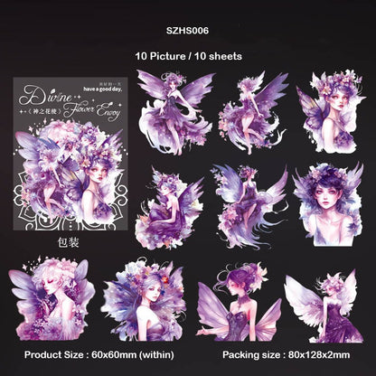 Flower Fairy Bronzing Sticker – CPJ693
