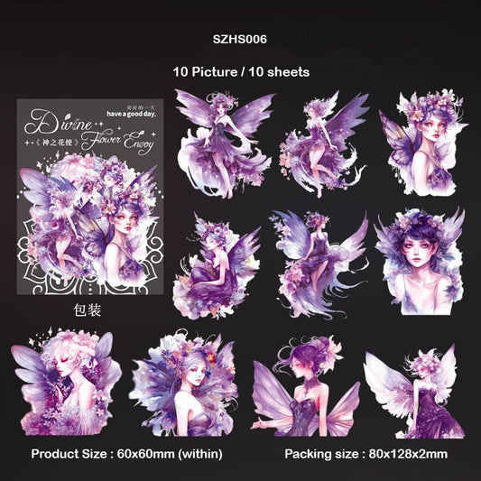 Flower Fairy Bronzing Sticker – CPJ693