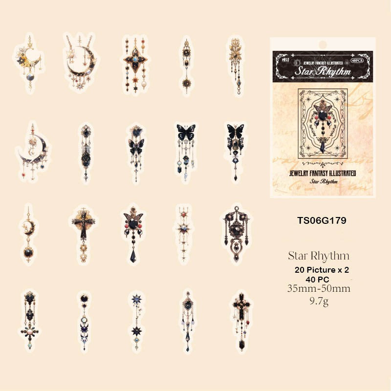 Jewellery Fantasy Illustrated Sticker – CPJ704