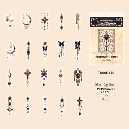 Jewellery Fantasy Illustrated Sticker – CPJ704