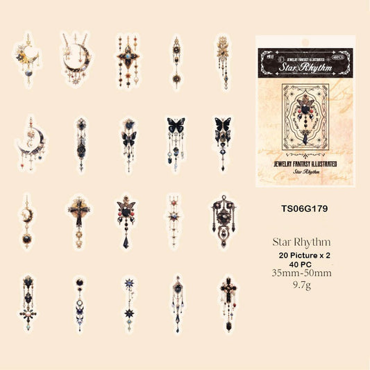 Jewellery Fantasy Illustrated Sticker – CPJ704