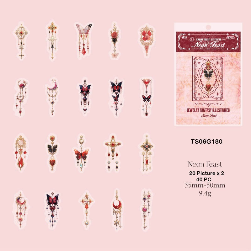 Jewellery Fantasy Illustrated Sticker – CPJ705