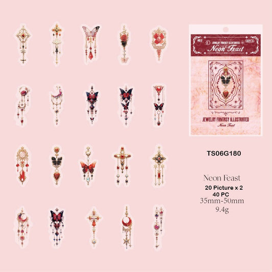 Jewellery Fantasy Illustrated Sticker – CPJ705