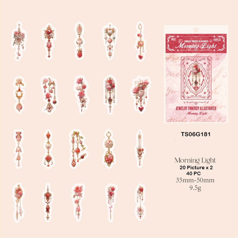 Jewellery Fantasy Illustrated Sticker – CPJ706