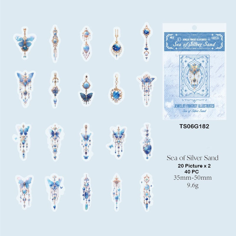 Jewellery Fantasy Illustrated Sticker – CPJ707