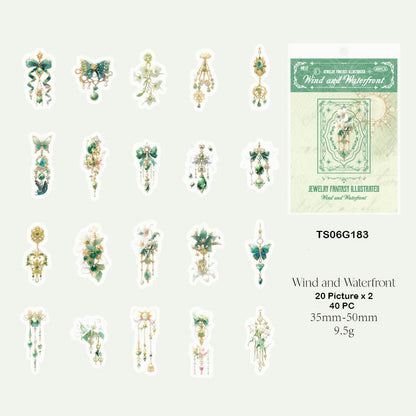 Jewellery Fantasy Illustrated Sticker – CPJ708