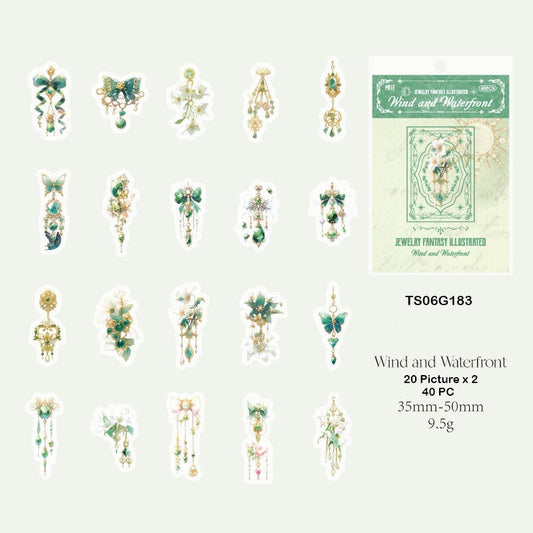 Jewellery Fantasy Illustrated Sticker – CPJ708
