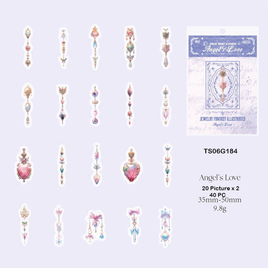 Jewellery Fantasy Illustrated Sticker – CPJ709