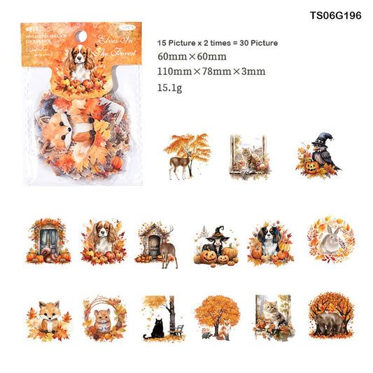 Vintage Pet Collage Sticker – CPJ712