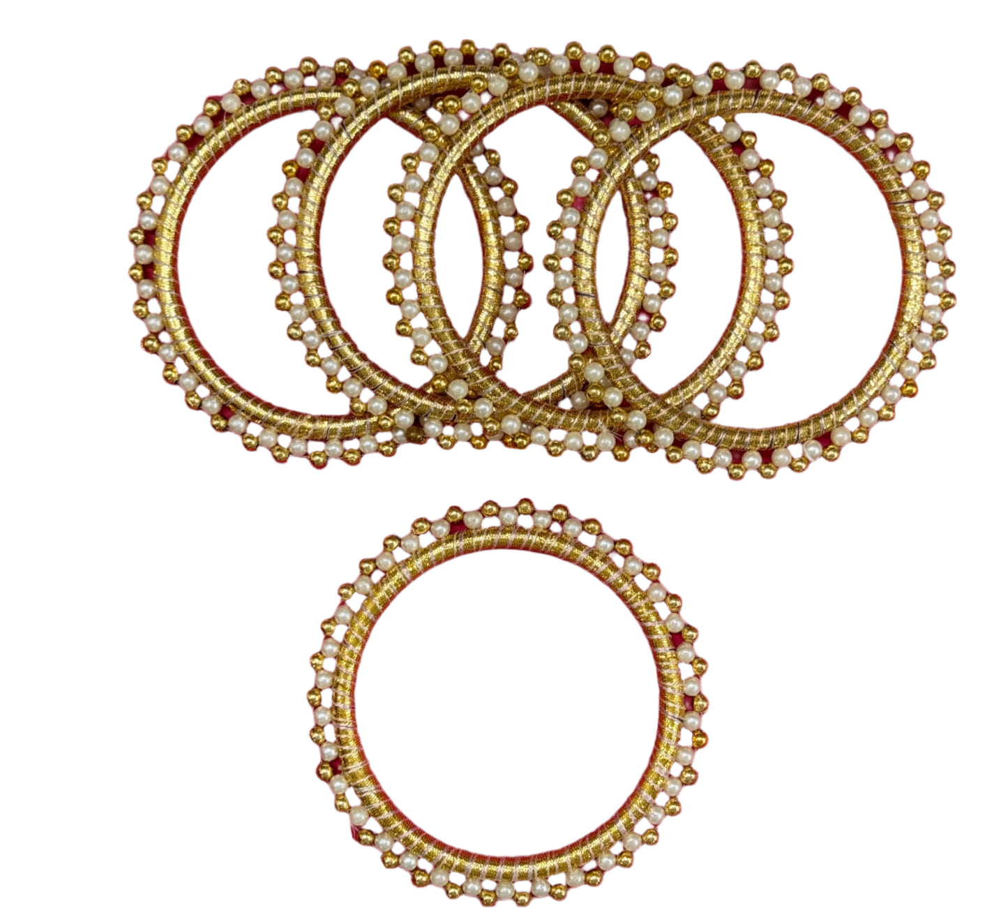 Gota patti Ring 4 inch- 5 pieces