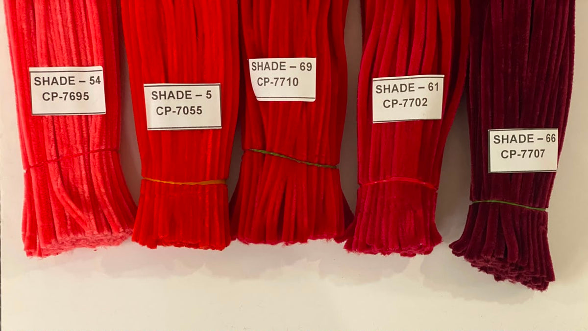 Straw / Pipe Cleaner  - Maroon / Shade 66