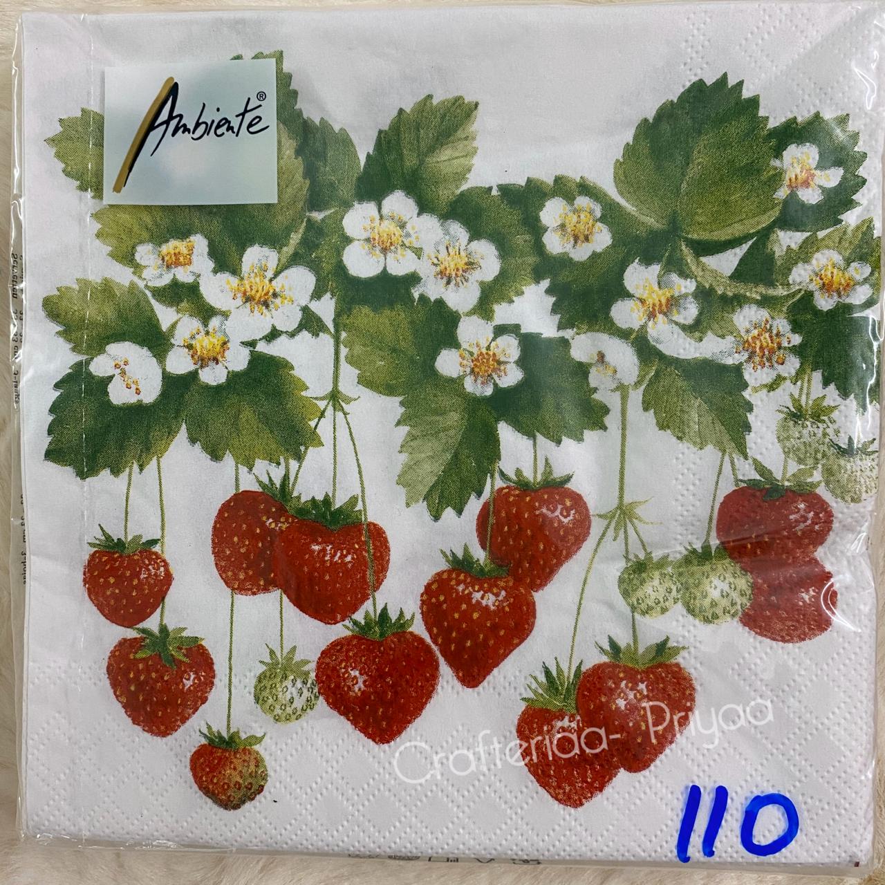 Decoupage Tissue- 4 Sheets – D110