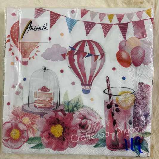 Decoupage Tissue- 5 Sheets – D119