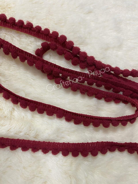 Pom Pom Lace- 2 mtr Pink Theme