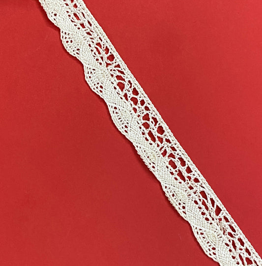 Crochet  Lace- 9 mtr – L6- Offwhite