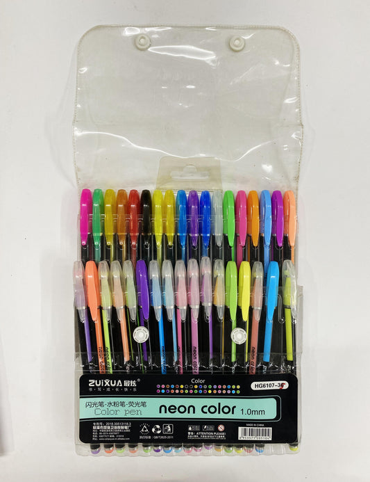 Neon Pens Set- 35 Pieces