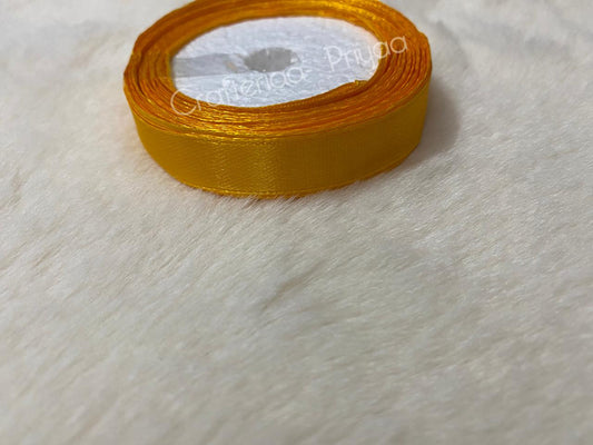 Satin Ribbon – 1 cm – 1 Roll – Dark Yellow