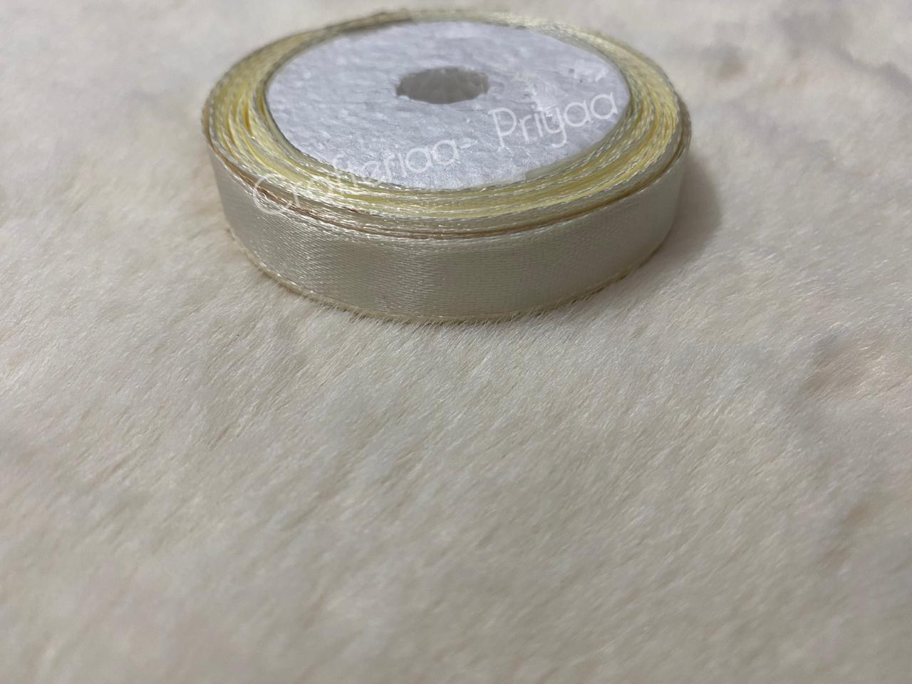 Satin Ribbon – 1 cm – 1 Roll – Off-White