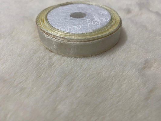 Satin Ribbon – 1 cm – 1 Roll – Off-White