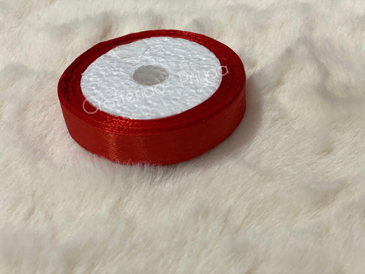 Satin Ribbon – 1 cm – 1 Roll – Red