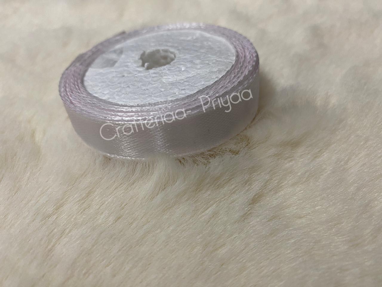 Satin Ribbon – 1 cm – 1 Roll – White
