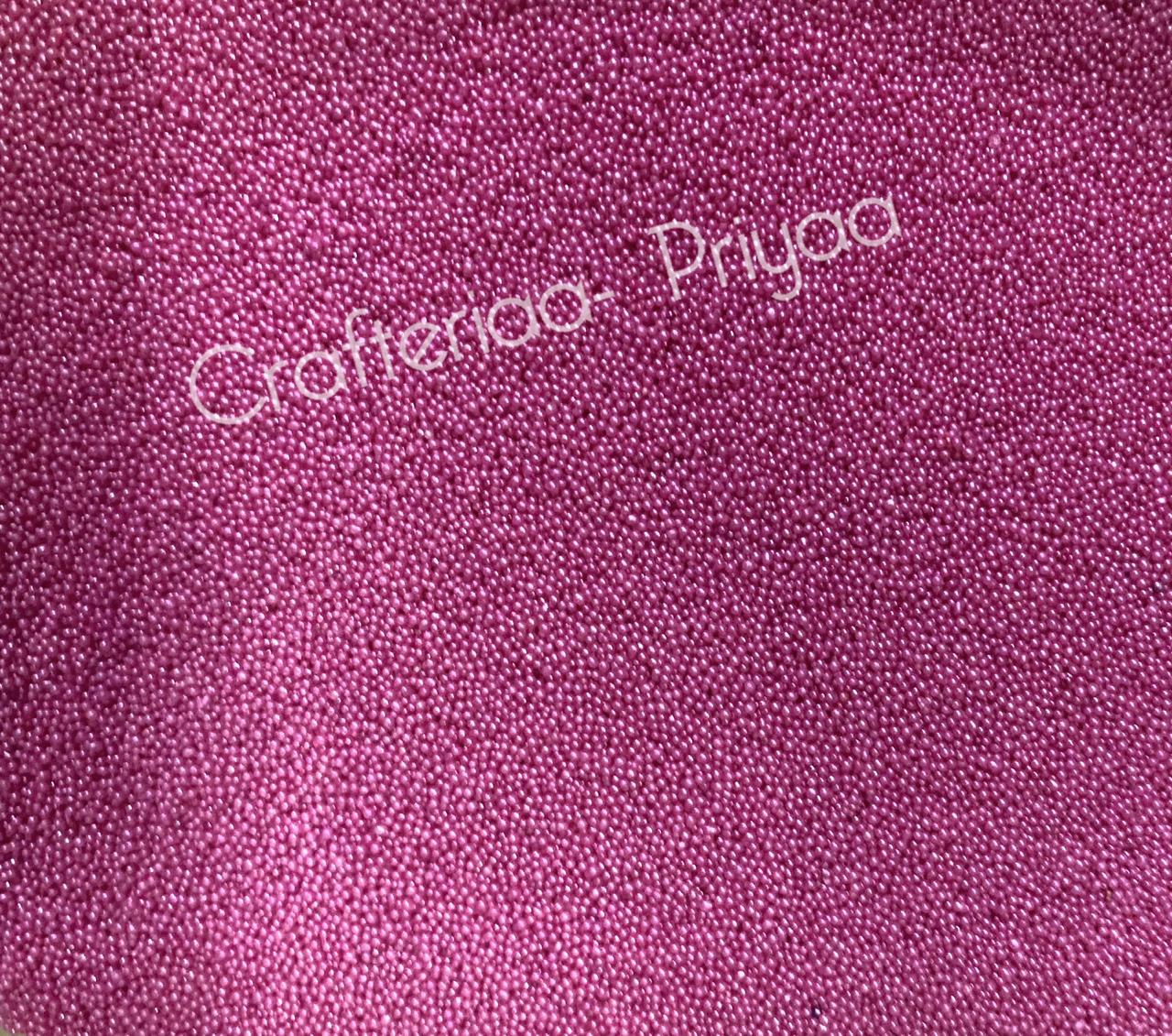 Micro Mini Pearl Beads- 25 gms – Pink