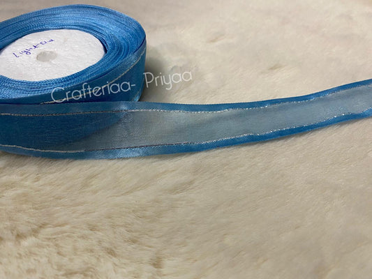Organza-Ribbon-1-inch-color – light-blue