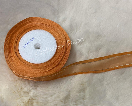Organza-Ribbon-1-inch-color -orange