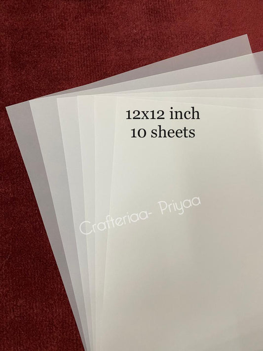 Vellum- 10 Sheets - 12*12 Inch