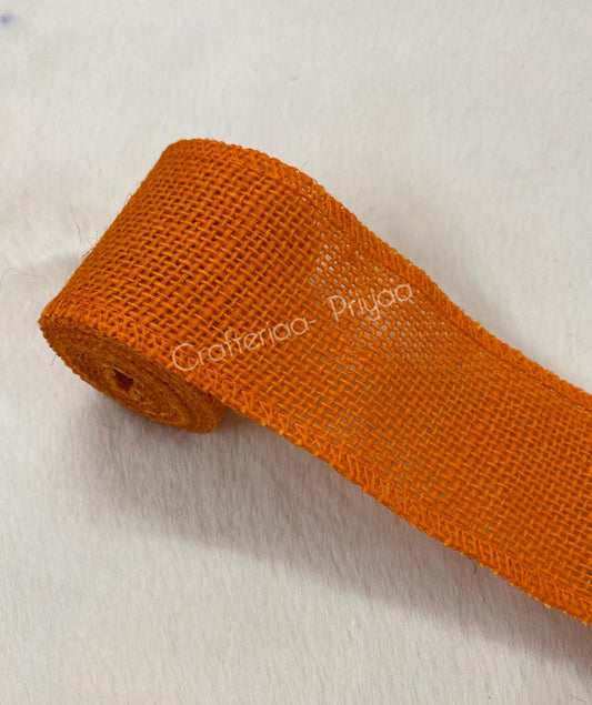 Jute Lace- 1 roll- 2 mtr- Orange