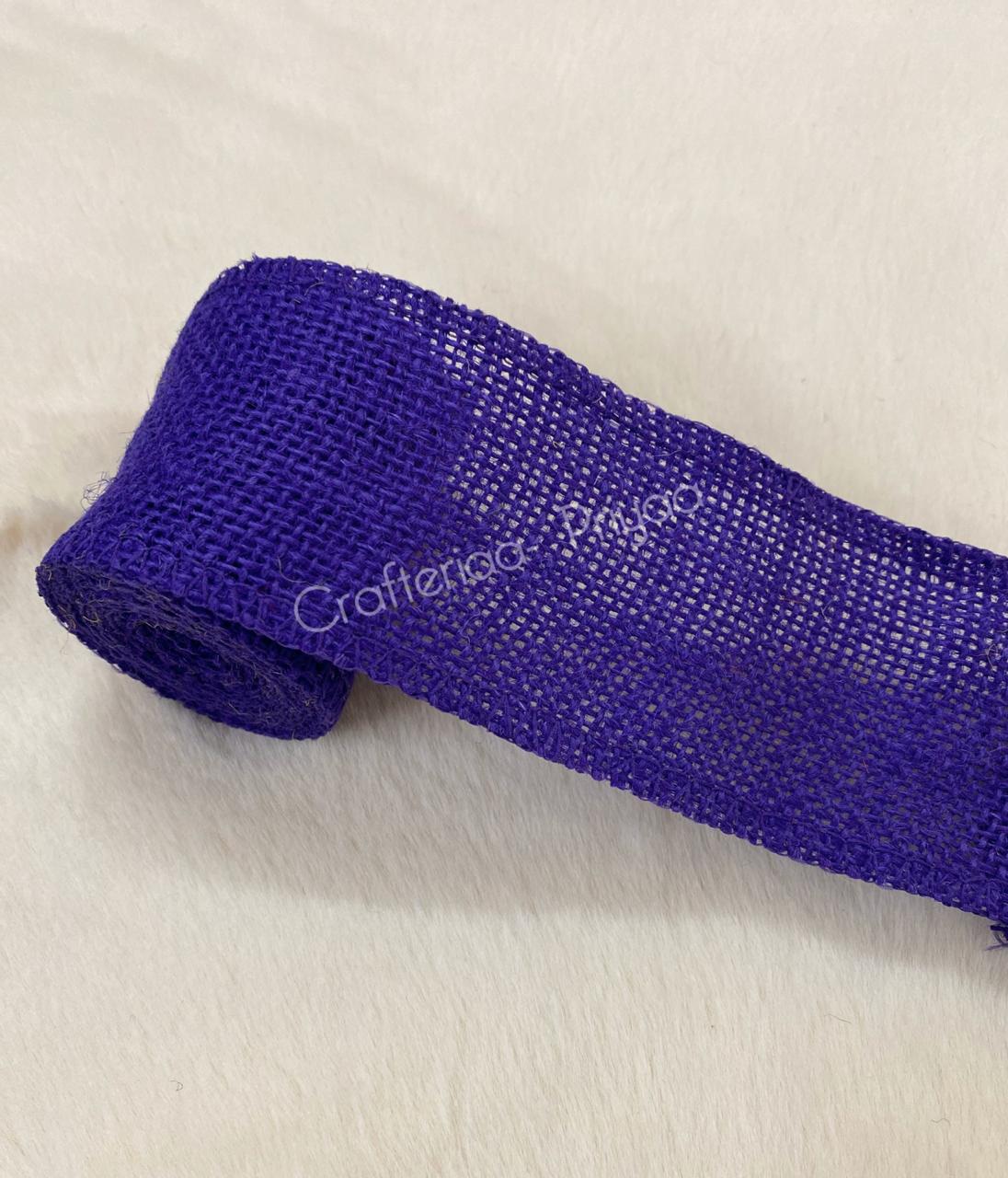 Jute Lace- 1 roll- 2 mtr- Purple