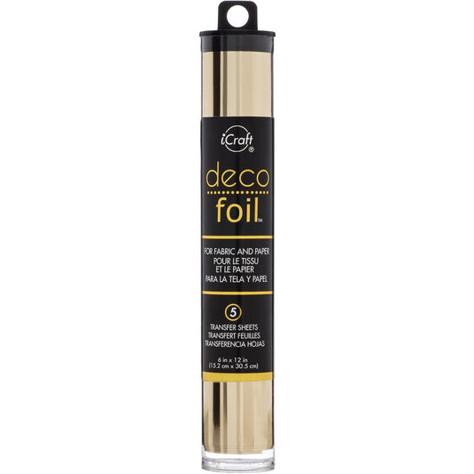Champagne - Deco Foil Transfer Sheets 6"X12" 5/Pkg